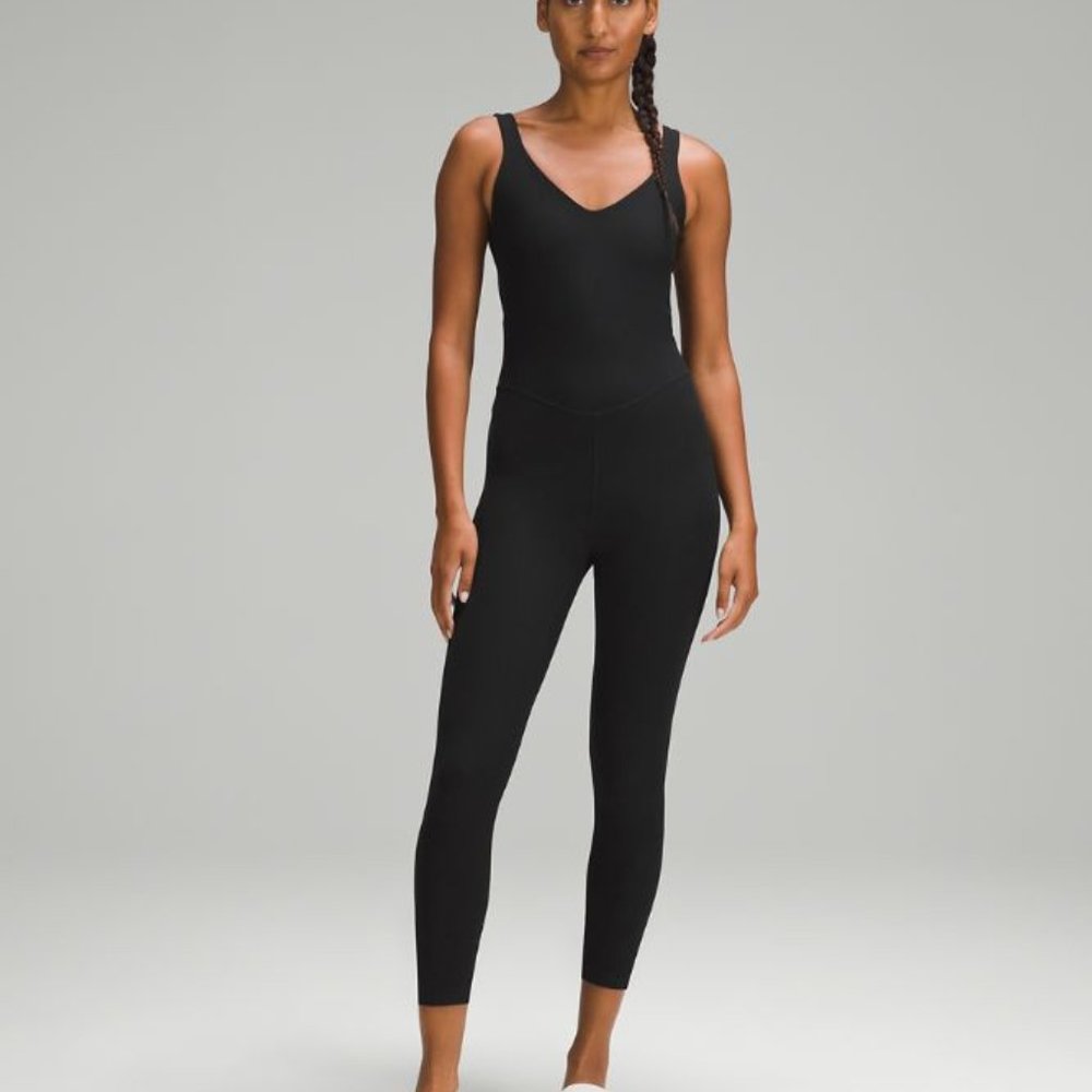 lululemon Align Ribbed Bodysuit 25" Black Size 2
